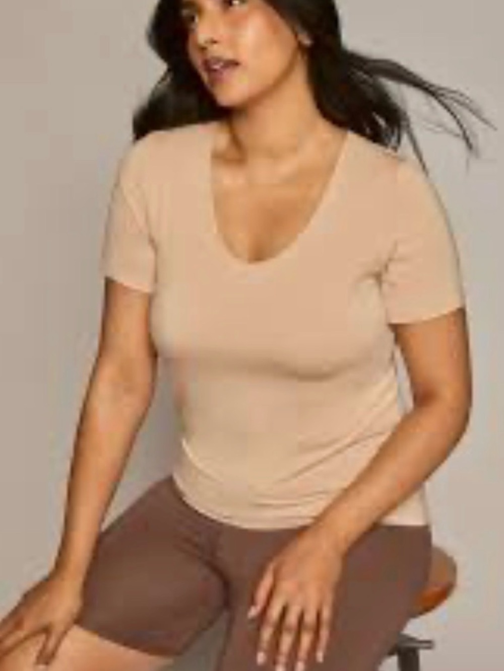 Numi The Semi Fitted Undershirt Beige XL NWT